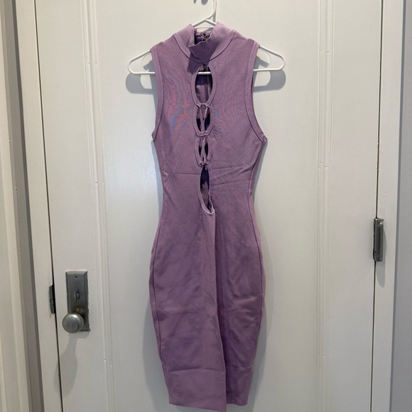 House of CB London Purple Lilac Lavender Harun Bandage Dress Small - Picture 6 of 9